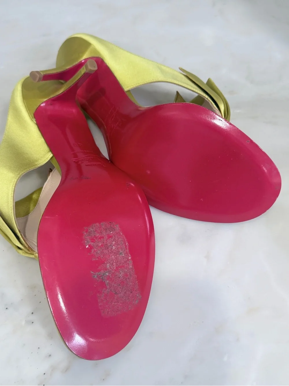 Christian Louboutin Satin Knot Sandals